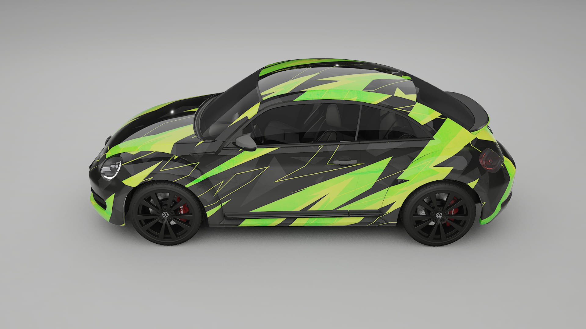 VW Beetle A5 prefacelift pre-LCI NINJA TURTLES Designed Wrap PPF Kit – Printable Polyurethane Film