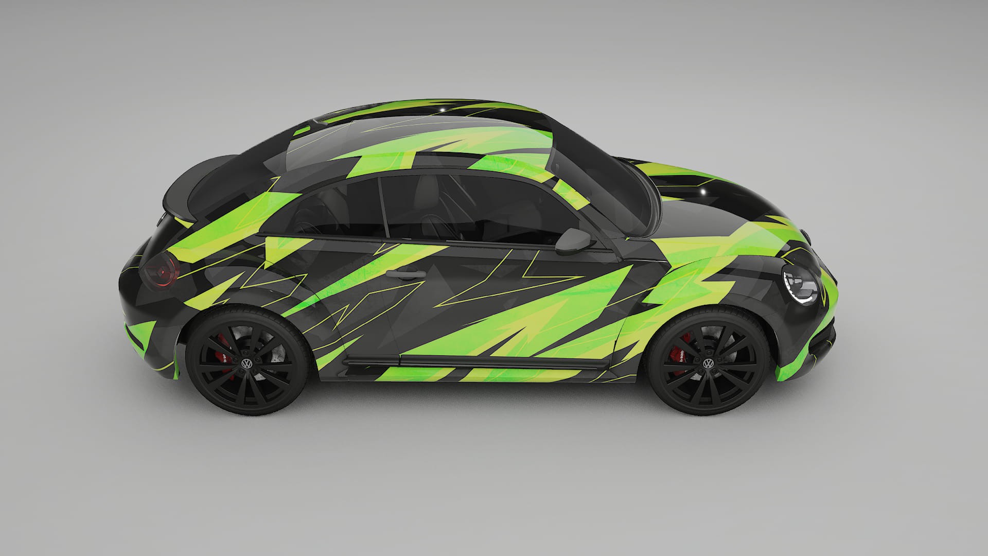 VW Beetle A5 prefacelift pre-LCI NINJA TURTLES Designed Wrap PPF Kit – Printable Polyurethane Film