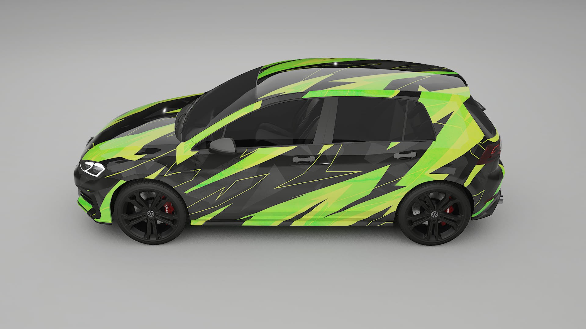 VW Golf Mk7 NINJA TURTLES Designed Wrap PPF Kit – Printable Polyurethane Film