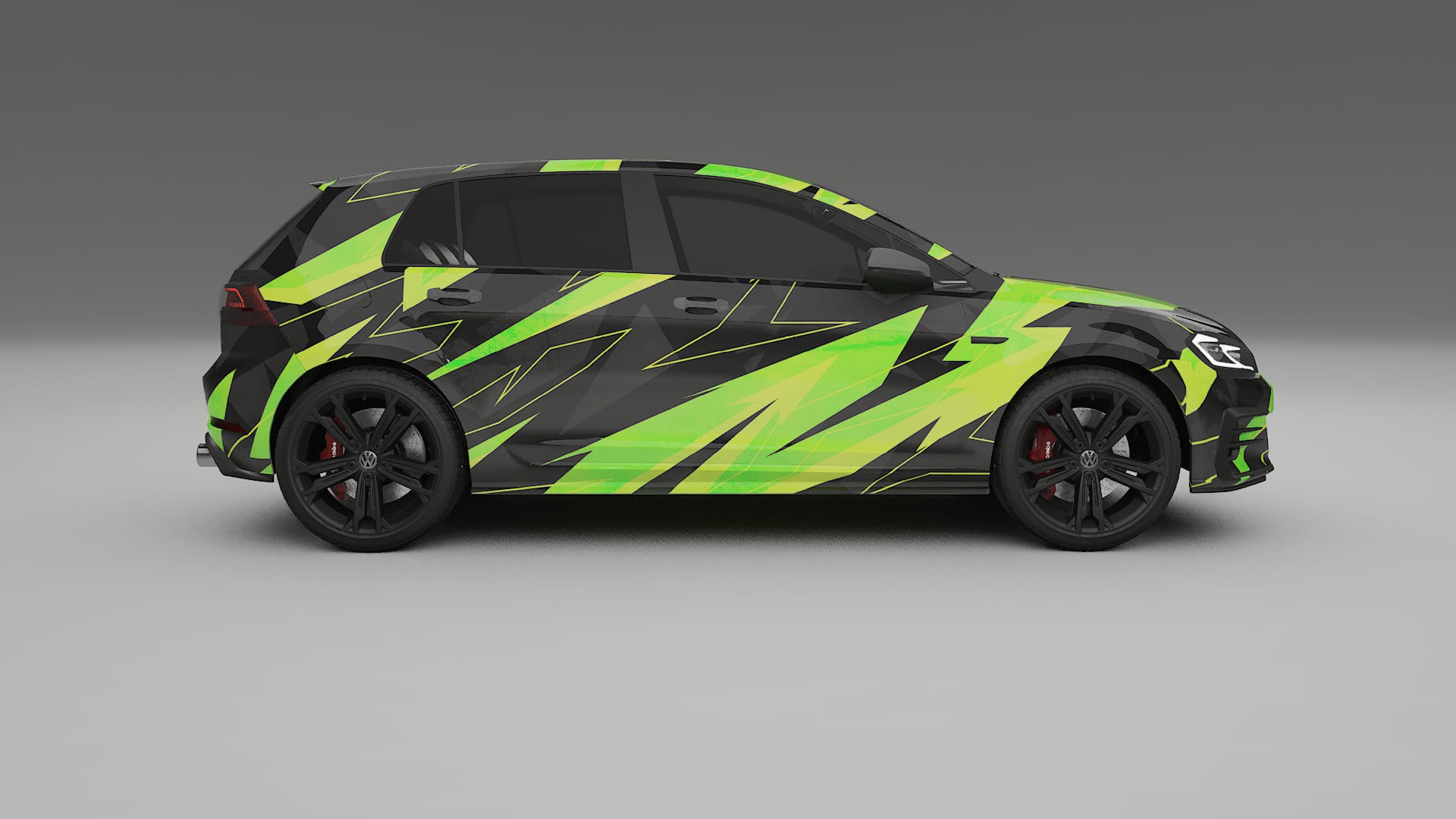 VW Golf Mk7 NINJA TURTLES Designed Wrap PPF Kit – Printable Polyurethane Film