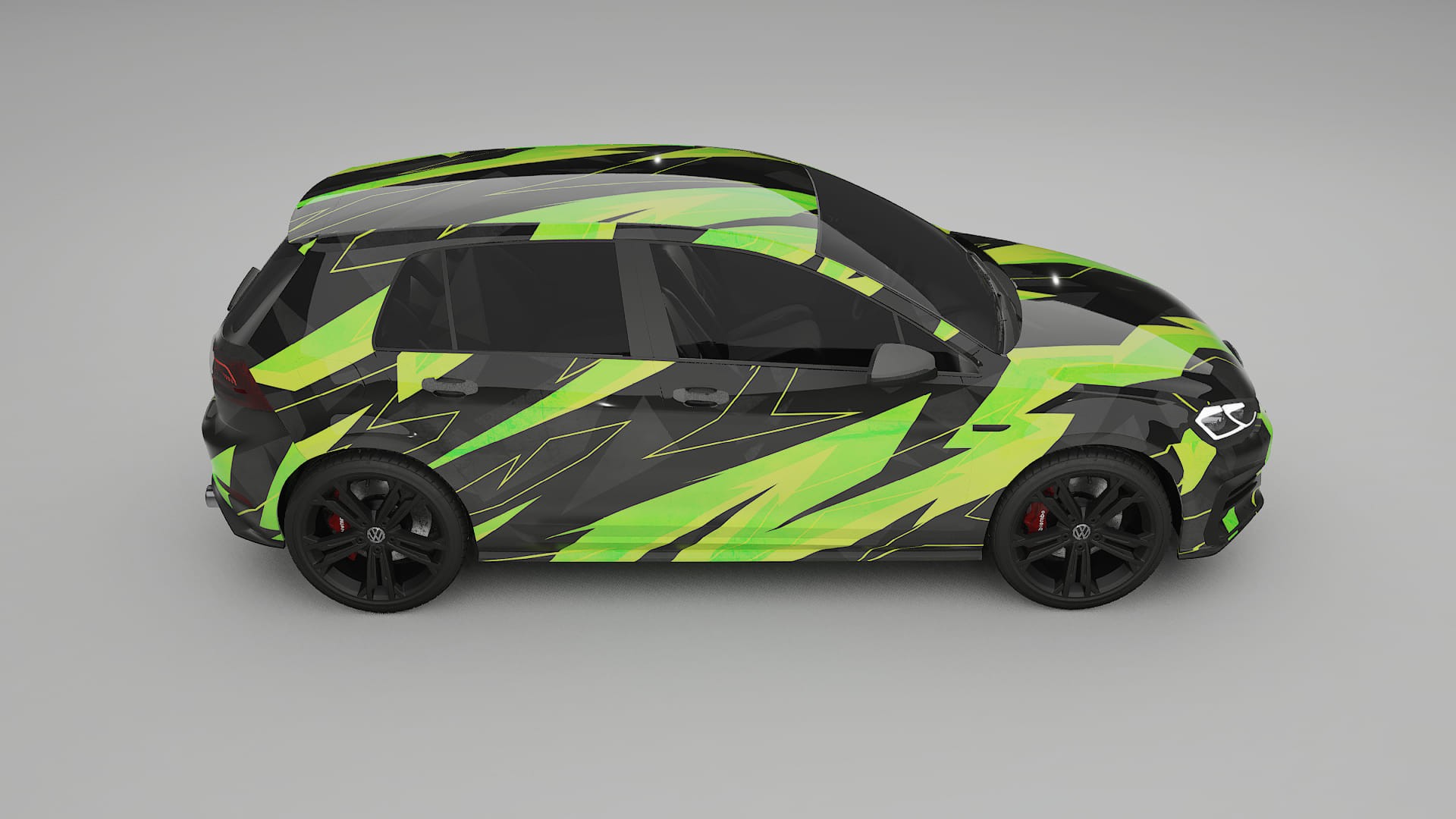 VW Golf Mk7 NINJA TURTLES Designed Wrap PPF Kit – Printable Polyurethane Film
