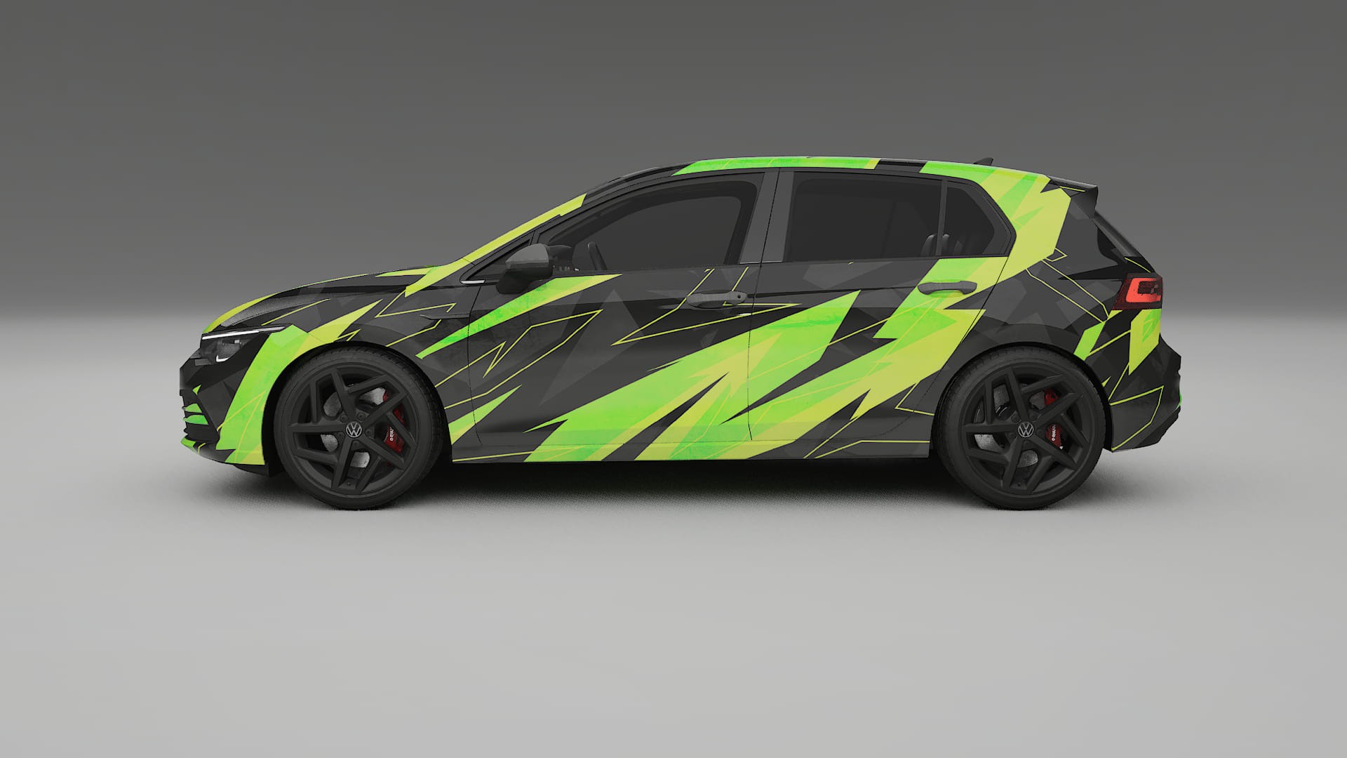 VW Golf Mk8 NINJA TURTLES Designed Wrap PPF Kit – Printable Polyurethane Film