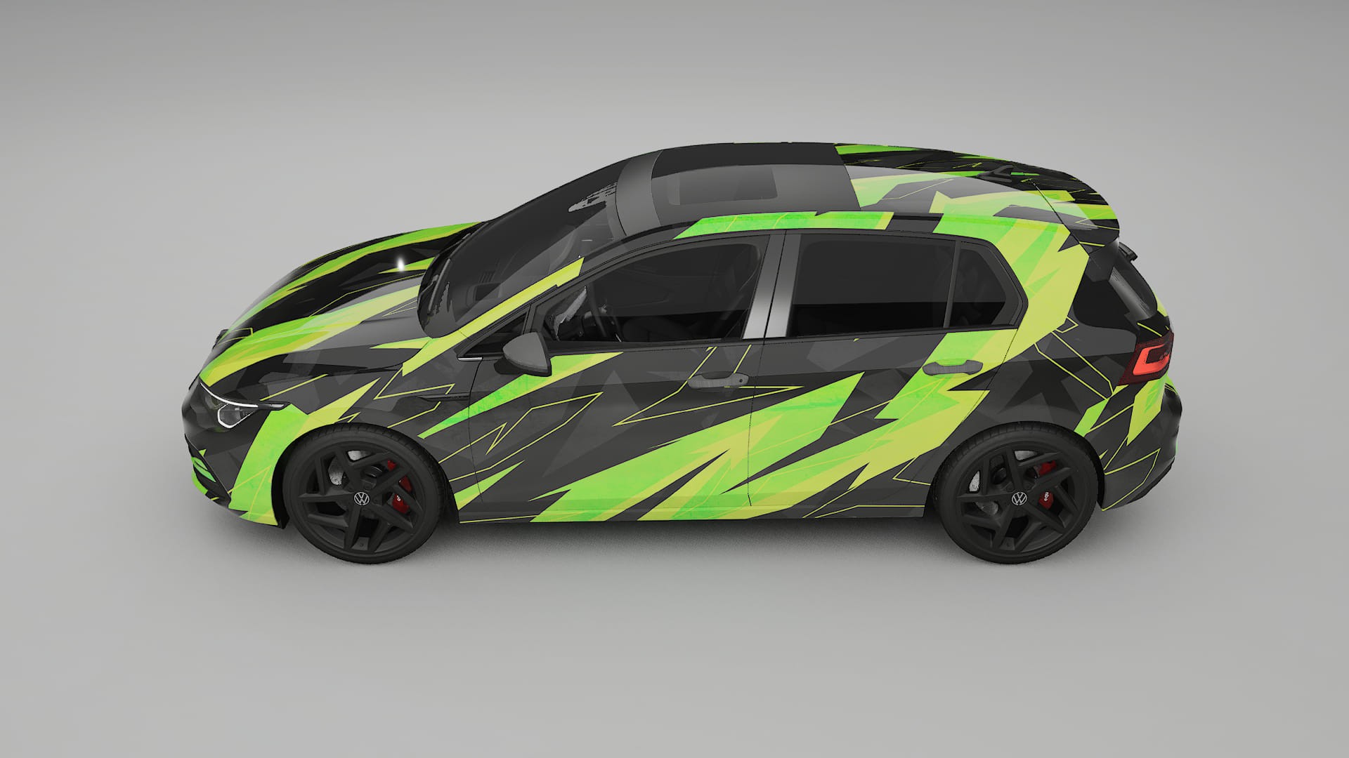 VW Golf Mk8 NINJA TURTLES Designed Wrap PPF Kit – Printable Polyurethane Film