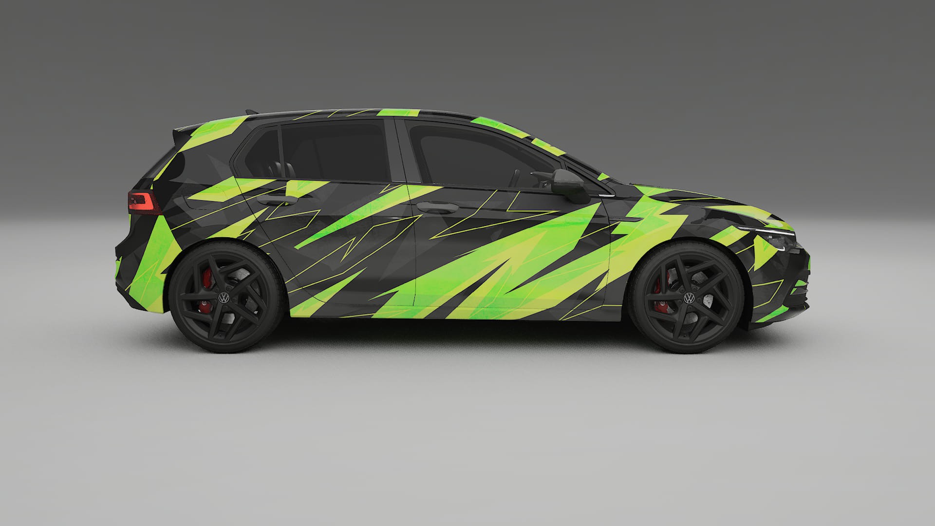 VW Golf Mk8 NINJA TURTLES Designed Wrap PPF Kit – Printable Polyurethane Film