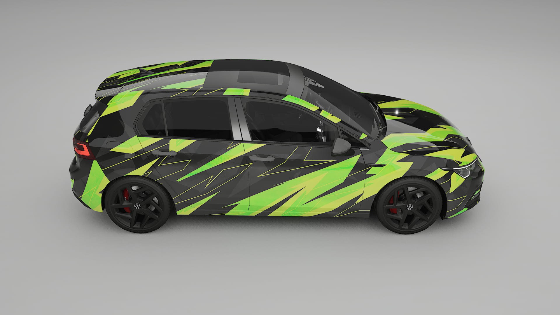 VW Golf Mk8 NINJA TURTLES Designed Wrap PPF Kit – Printable Polyurethane Film