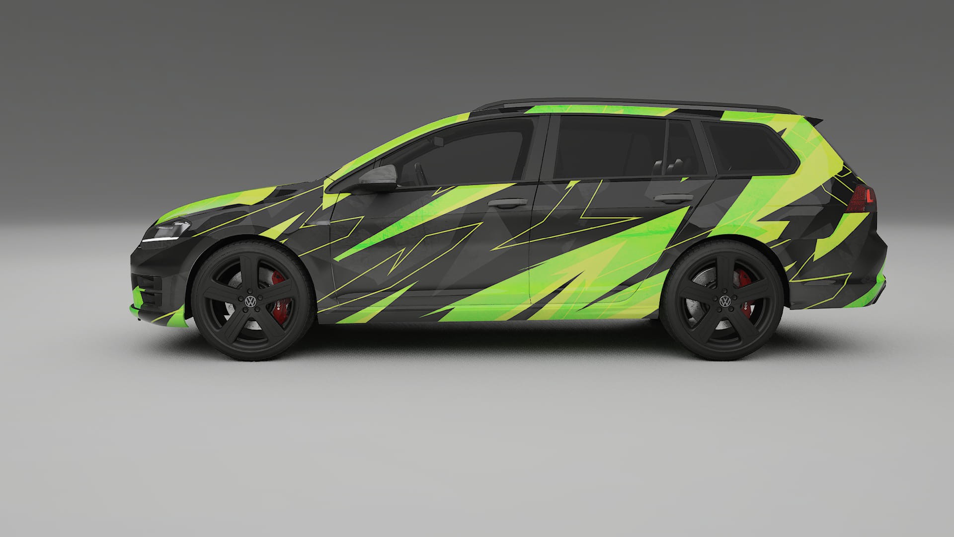 VW Golf Variant Mk7 NINJA TURTLES Designed Wrap PPF Kit – Printable Polyurethane Film