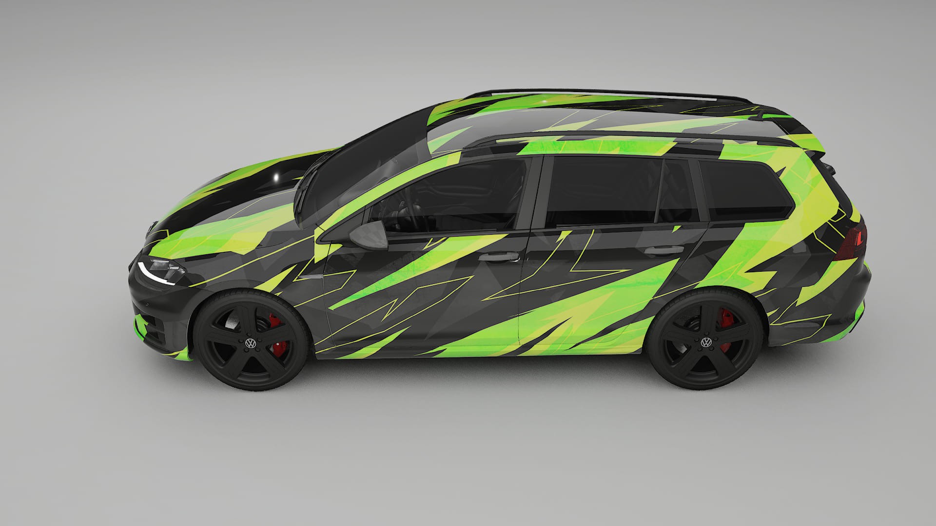 VW Golf Variant Mk7 NINJA TURTLES Designed Wrap PPF Kit – Printable Polyurethane Film