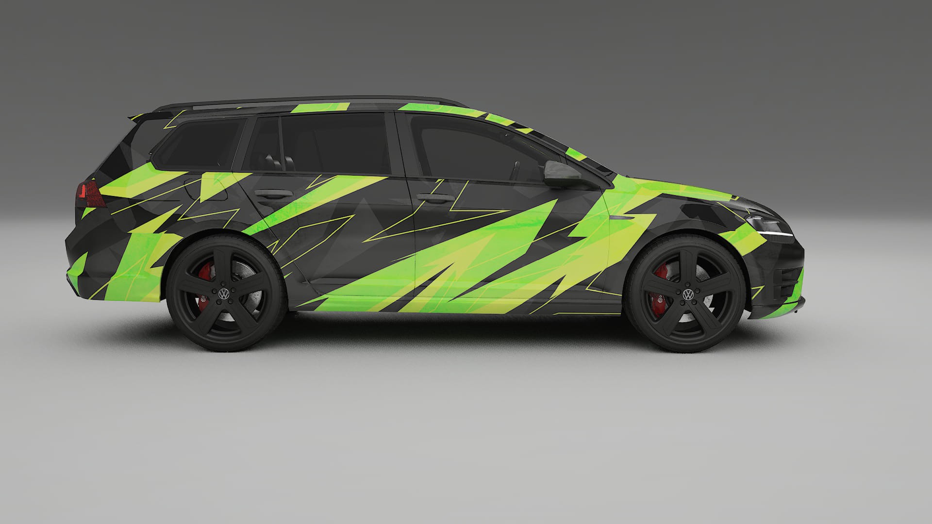 VW Golf Variant Mk7 NINJA TURTLES Designed Wrap PPF Kit – Printable Polyurethane Film