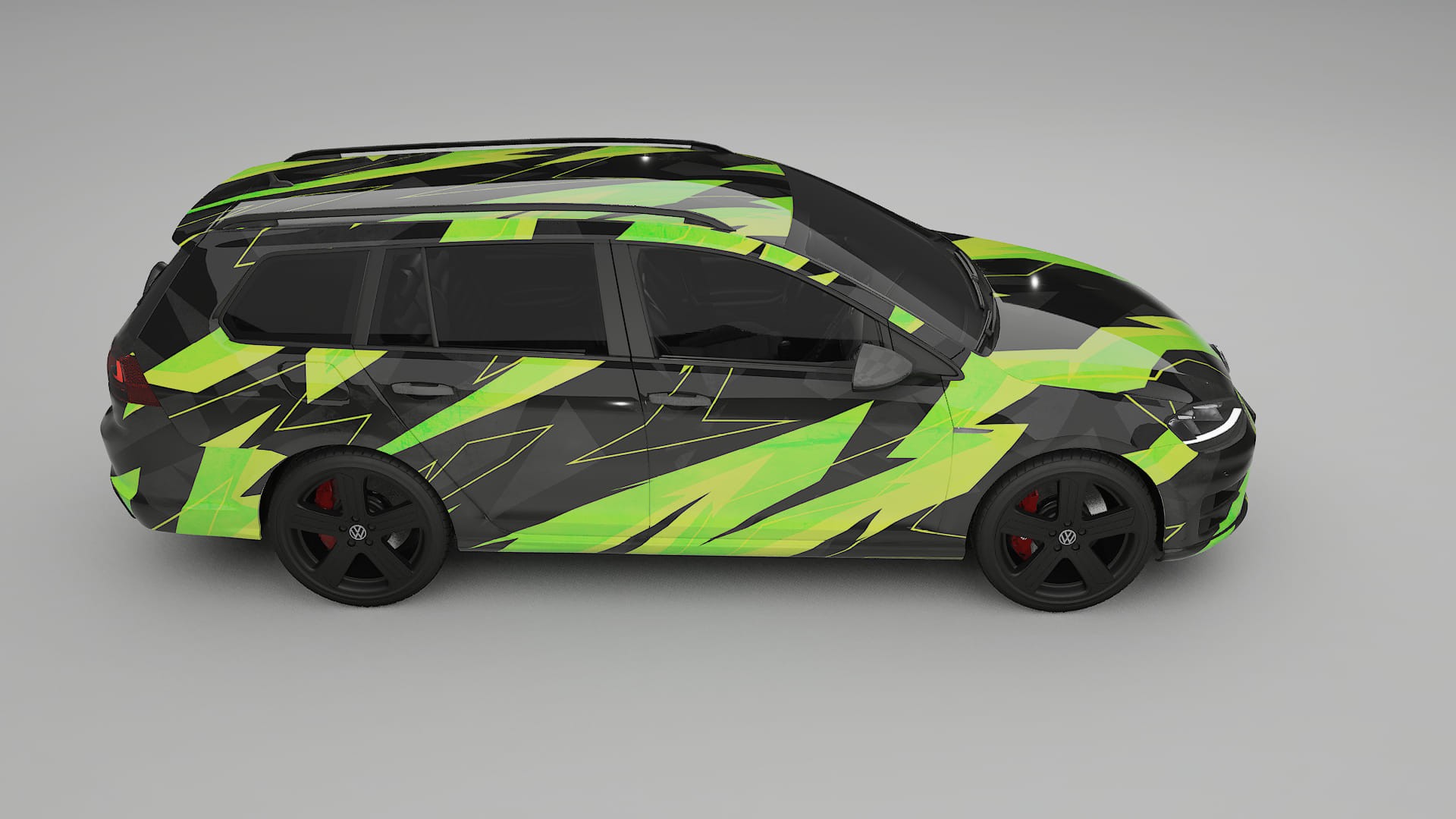 VW Golf Variant Mk7 NINJA TURTLES Designed Wrap PPF Kit – Printable Polyurethane Film
