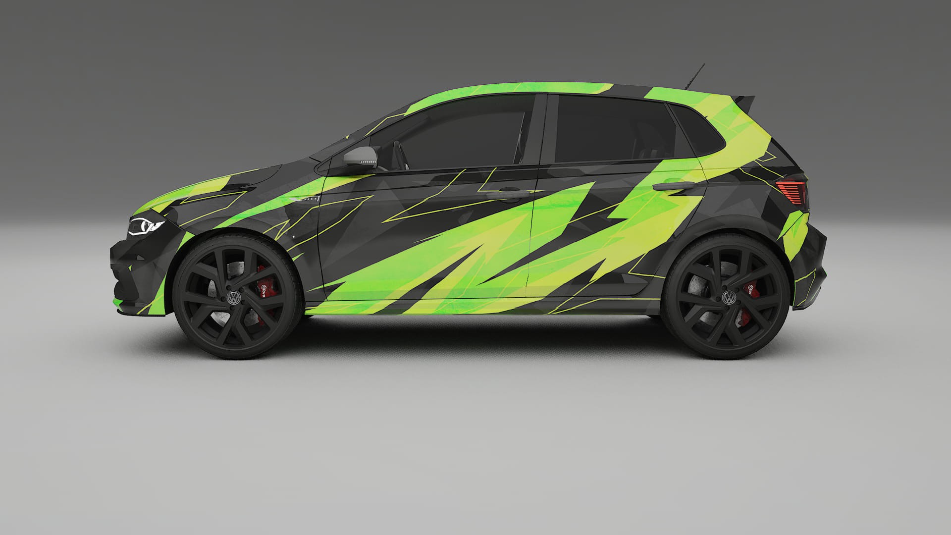 VW Polo GTI VI NINJA TURTLES Designed Wrap PPF Kit – Printable Polyurethane Film