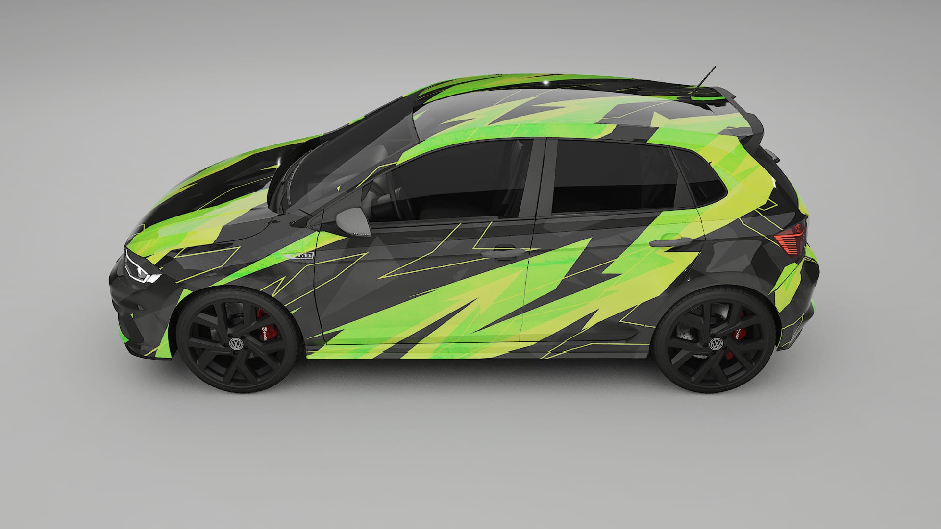 VW Polo GTI VI NINJA TURTLES Designed Wrap PPF Kit – Printable Polyurethane Film
