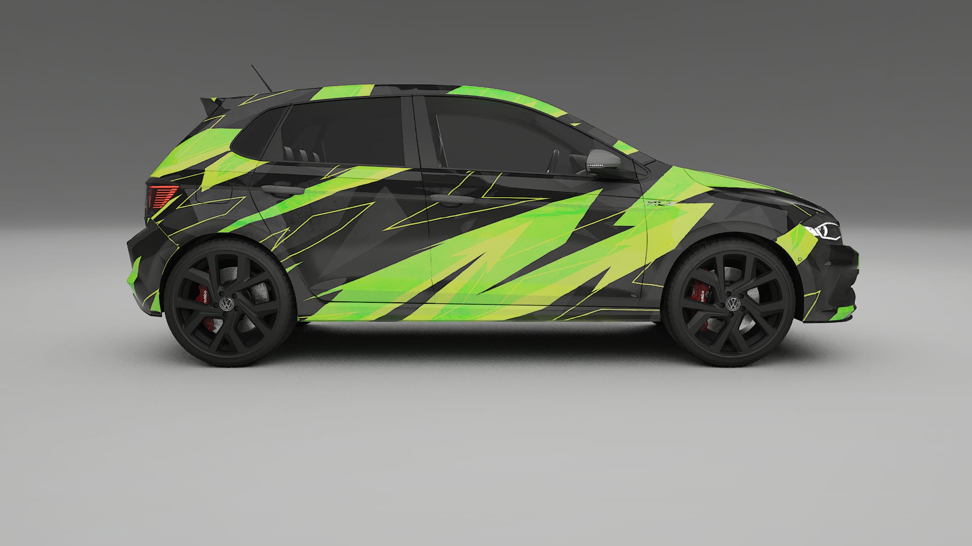 VW Polo GTI VI NINJA TURTLES Designed Wrap PPF Kit – Printable Polyurethane Film