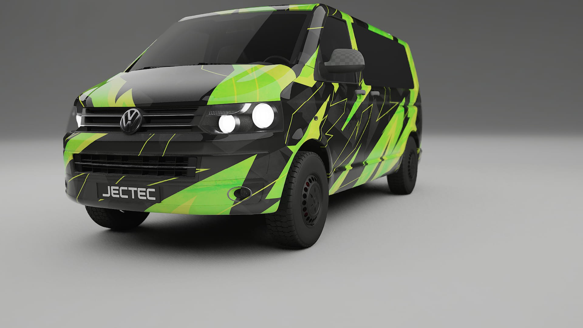 VW Transporter T5 Caravelle NINJA TURTLES Designed Wrap PPF Kit – Printable Polyurethane Film