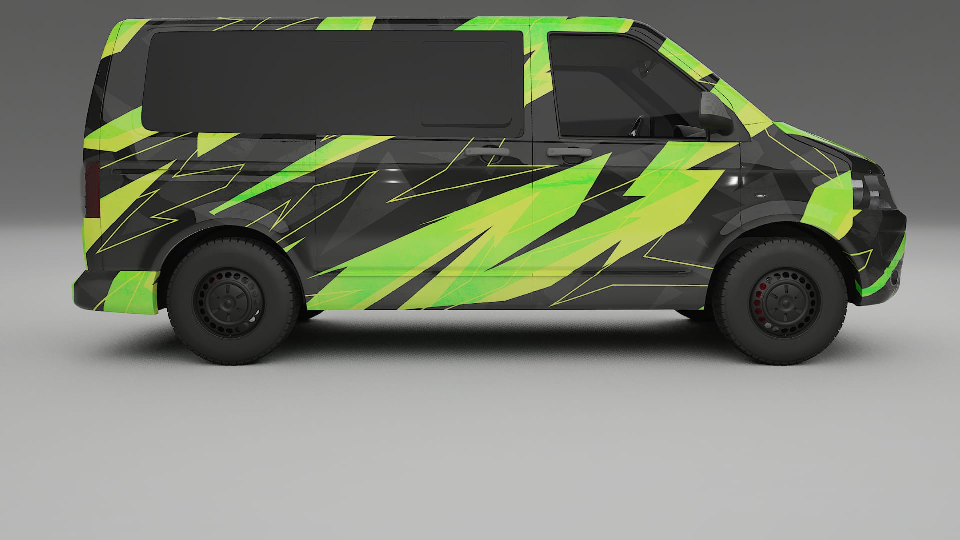 VW Transporter T5 Caravelle NINJA TURTLES Designed Wrap PPF Kit – Printable Polyurethane Film
