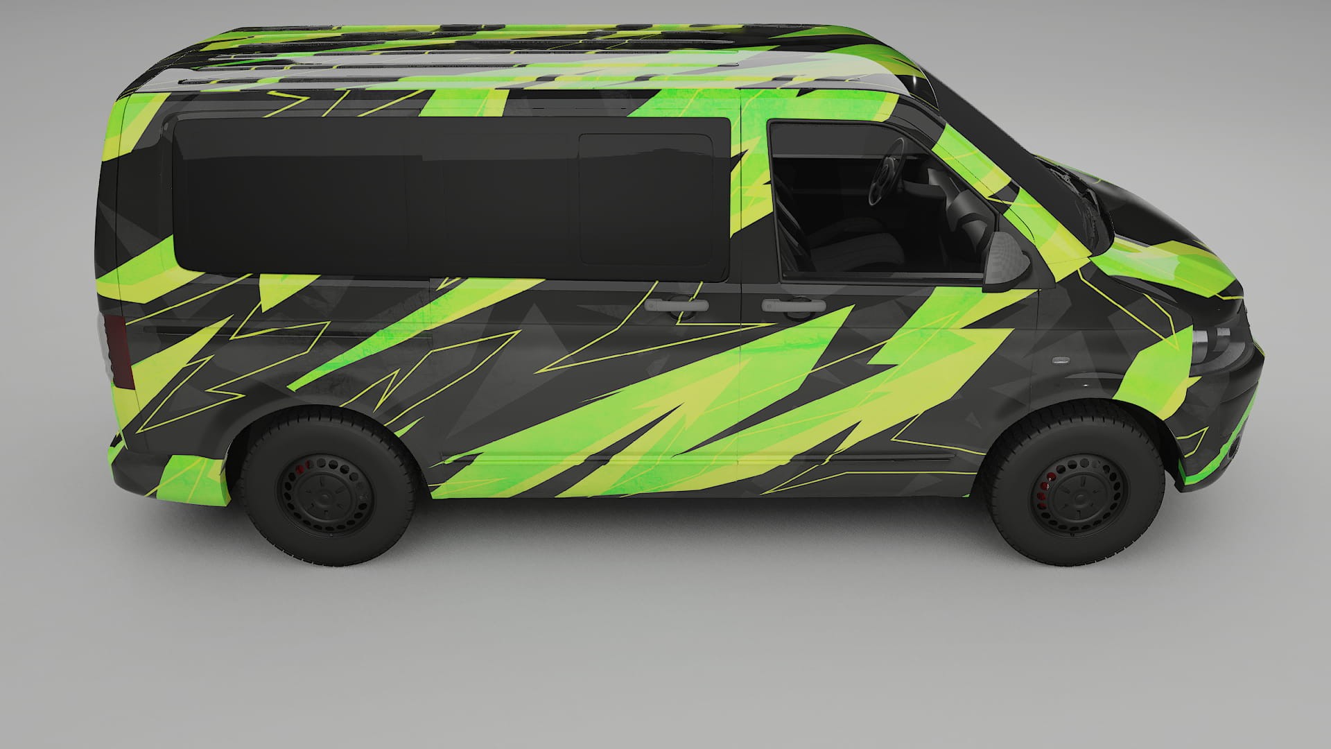 VW Transporter T5 Caravelle NINJA TURTLES Designed Wrap PPF Kit – Printable Polyurethane Film