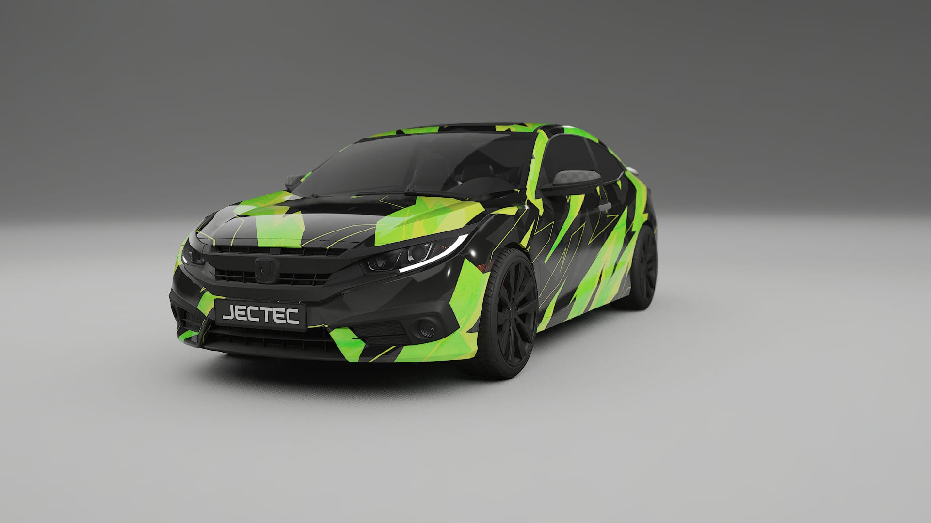 Honda Civic coupe prefacelift pre-LCI NINJA TURTLES Designed Wrap PPF Kit – Printable Polyurethane Film