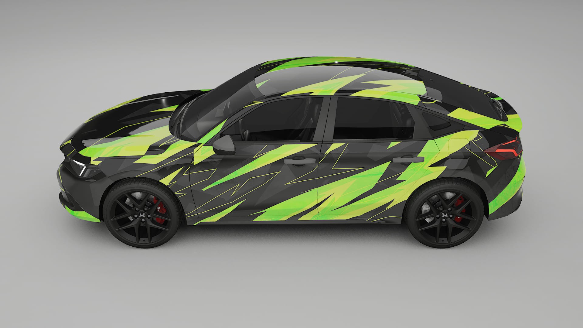 Honda Honda Civic hatchback NINJA TURTLES Designed Wrap PPF Kit – Printable Polyurethane Film