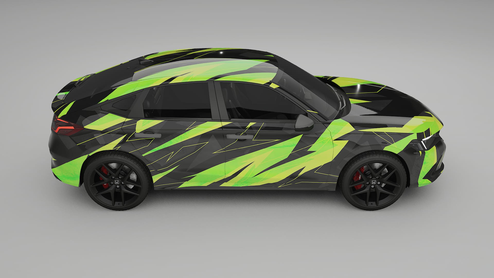 Honda Honda Civic hatchback NINJA TURTLES Designed Wrap PPF Kit – Printable Polyurethane Film