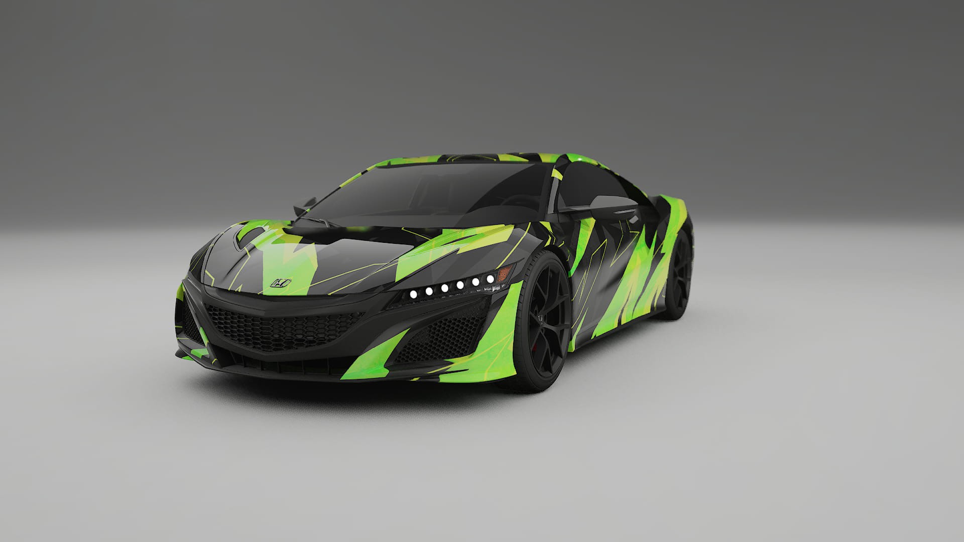Honda NSX prefacelift pre-LCI NINJA TURTLES Designed Wrap PPF Kit – Printable Polyurethane Film