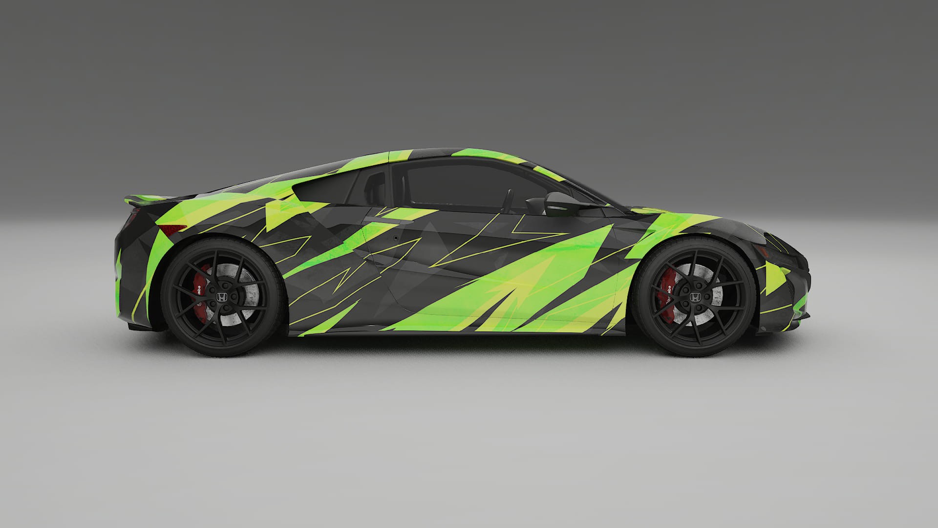 Honda NSX prefacelift pre-LCI NINJA TURTLES Designed Wrap PPF Kit – Printable Polyurethane Film