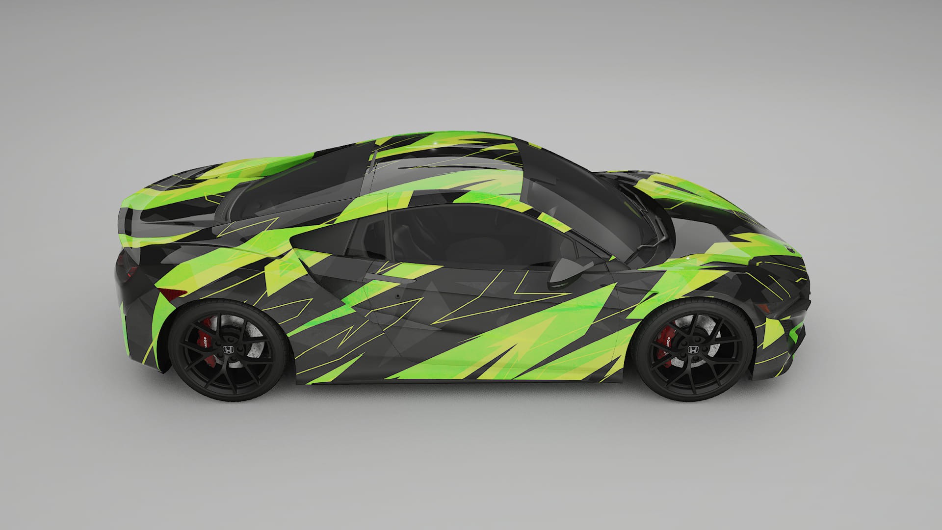 Honda NSX prefacelift pre-LCI NINJA TURTLES Designed Wrap PPF Kit – Printable Polyurethane Film