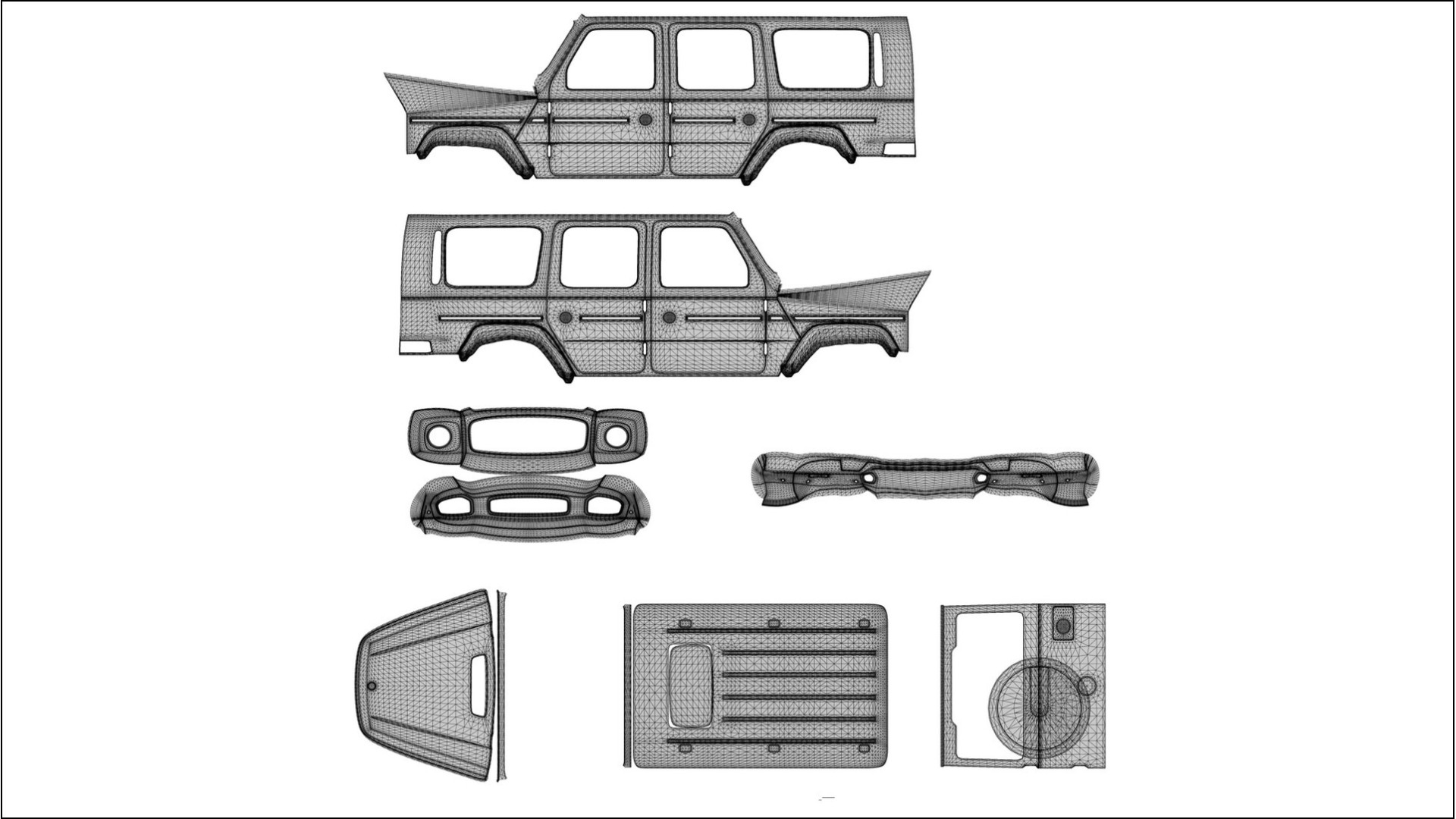 Mercedes G63 AMG W463A COBRA 11 Designed Wrap PPF Kit – Printable Polyurethane Film 2