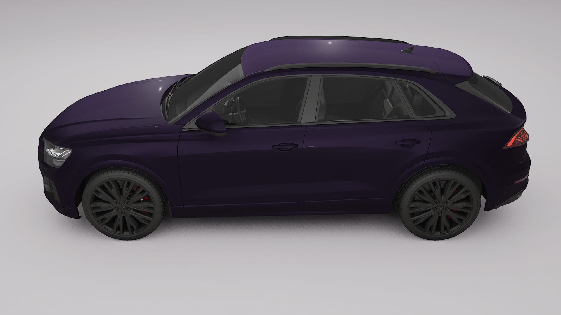 Audi Q8 F1 prefacelift pre-LCI TPU Paint Protection Film | VIOLET Color Change PPF Full Pre-Cut Kit