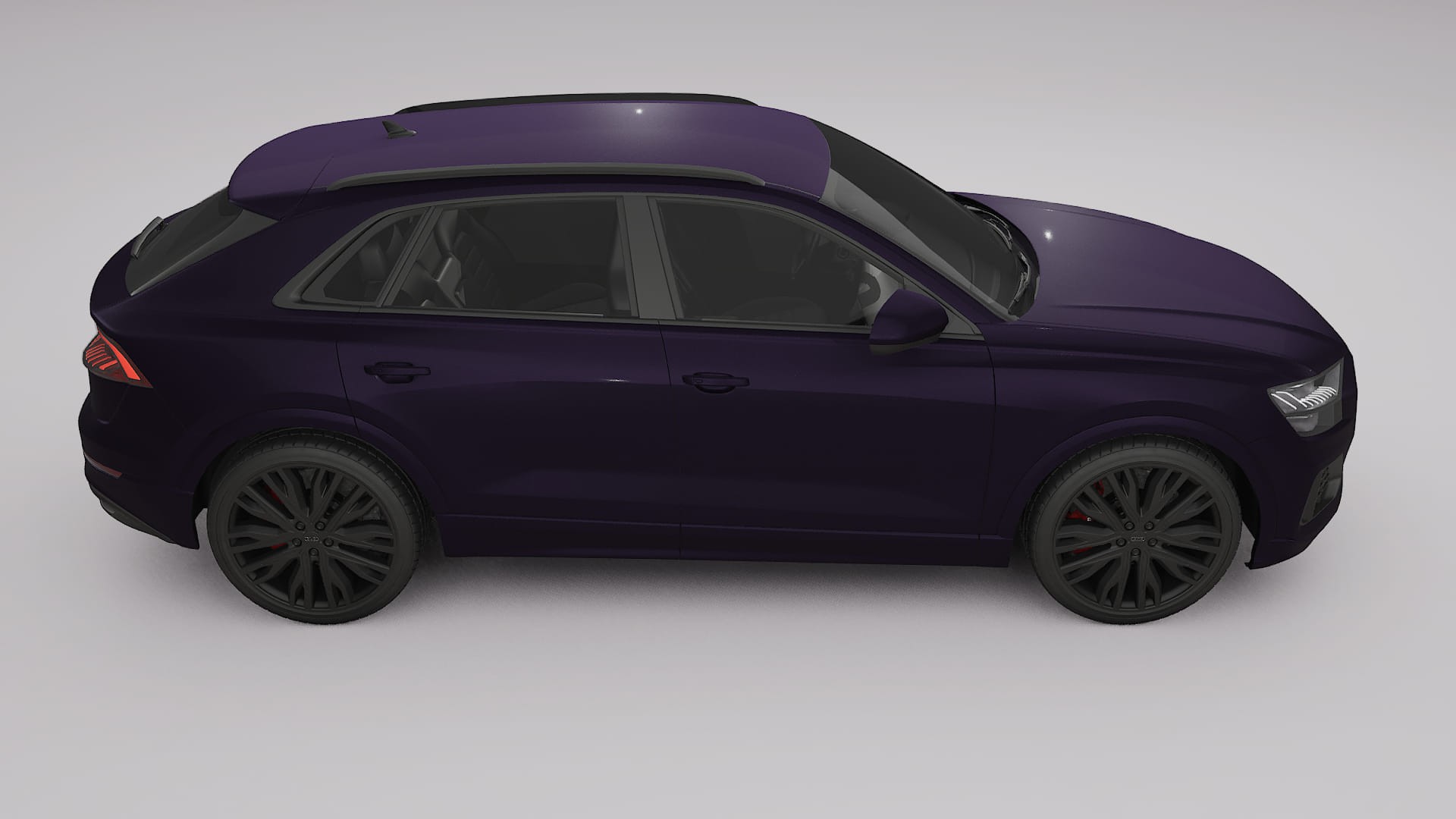 Audi Q8 F1 prefacelift pre-LCI TPU Paint Protection Film | VIOLET Color Change PPF Full Pre-Cut Kit