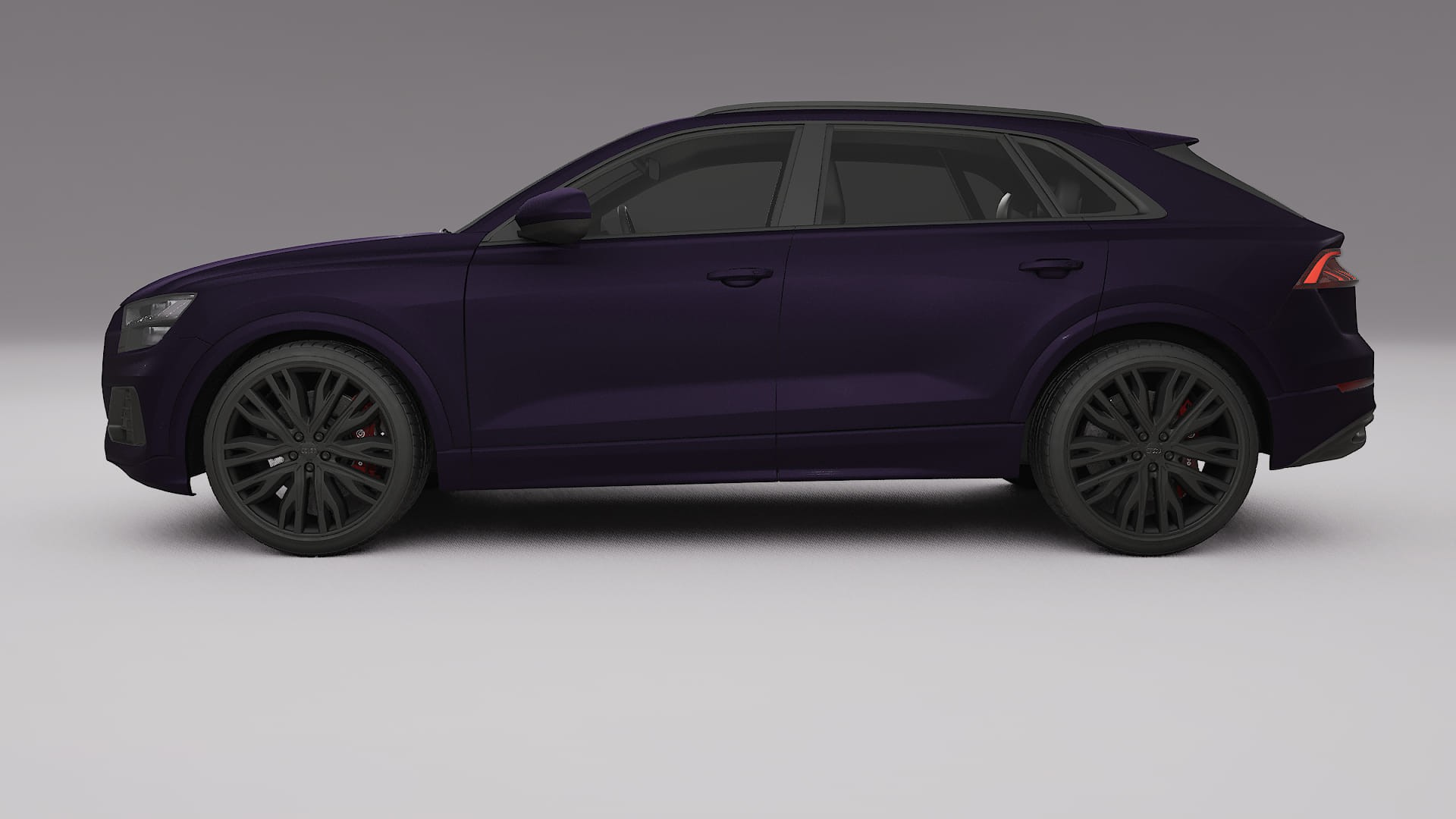 Audi Q8 F1 prefacelift pre-LCI TPU Paint Protection Film | VIOLET Color Change PPF Full Pre-Cut Kit