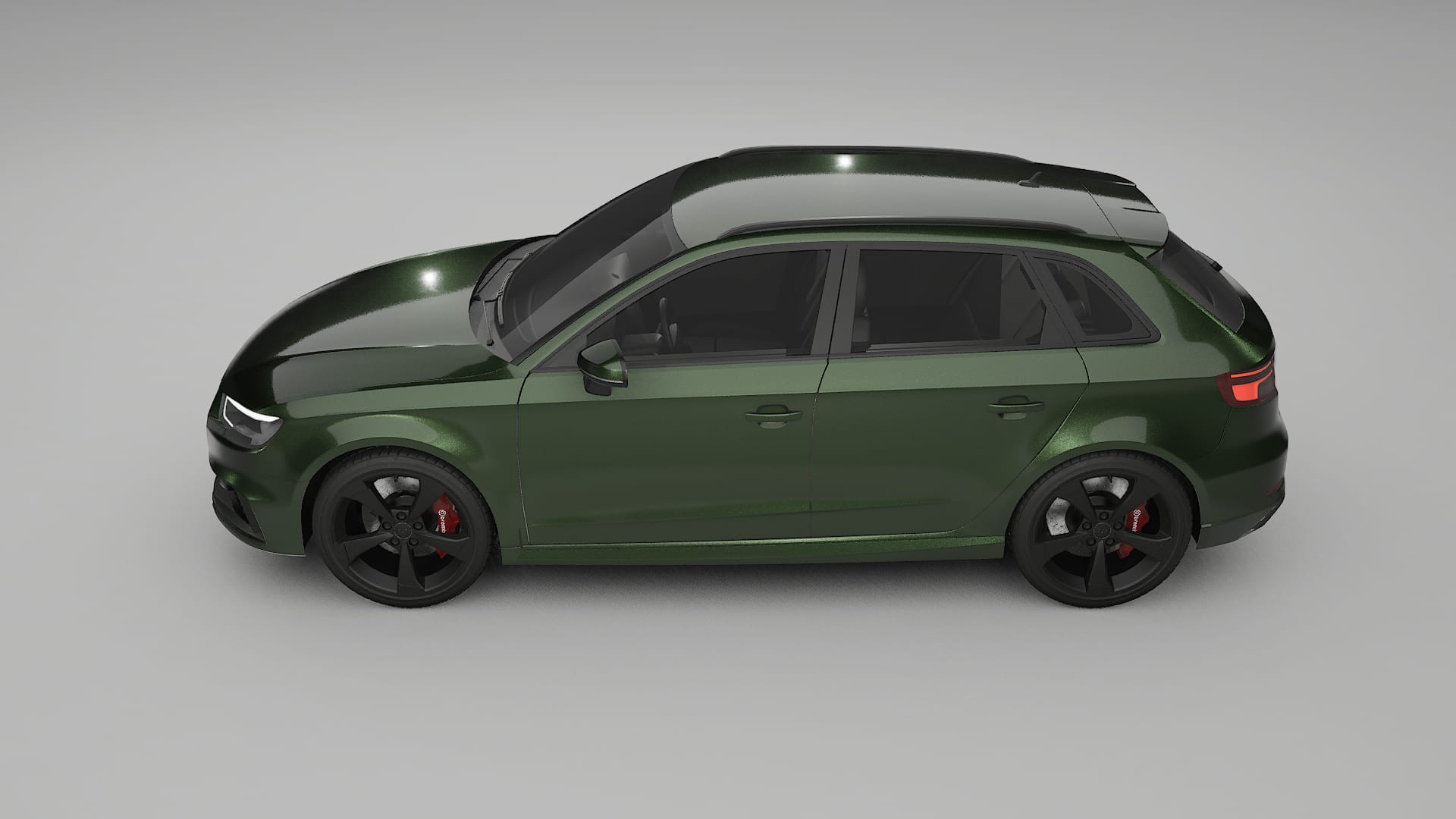 Audi RS3 Sportback 8V facelift LCI TPU Paint Protection Film | LAGOON Color Change PPF Full Pre-Cut Kit