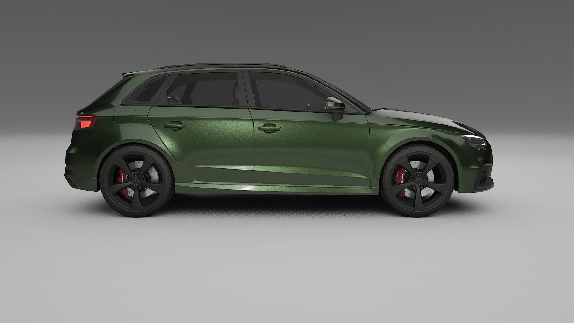 Audi RS3 Sportback 8V facelift LCI TPU Paint Protection Film | LAGOON Color Change PPF Full Pre-Cut Kit