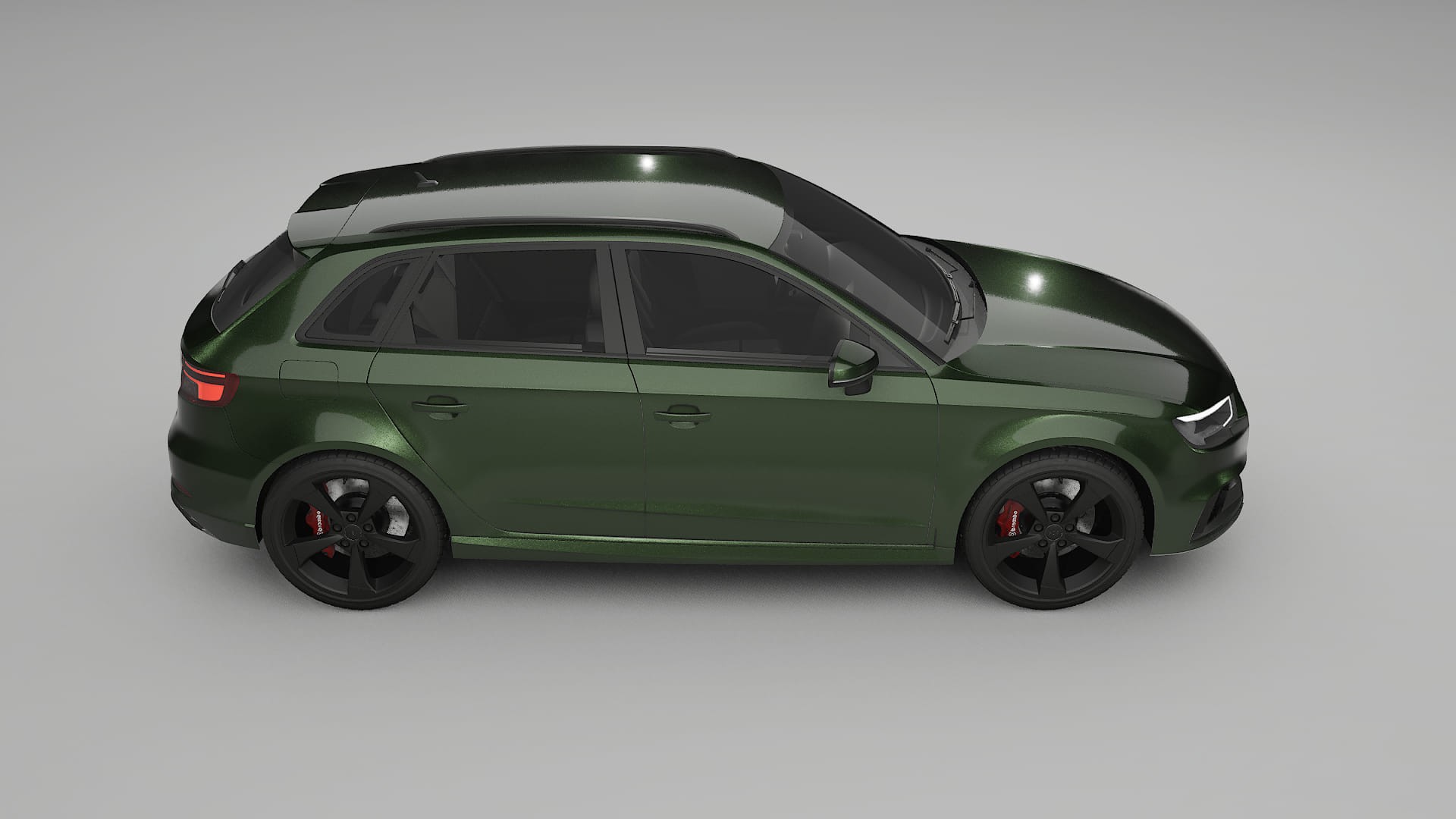 Audi RS3 Sportback 8V facelift LCI TPU Paint Protection Film | LAGOON Color Change PPF Full Pre-Cut Kit