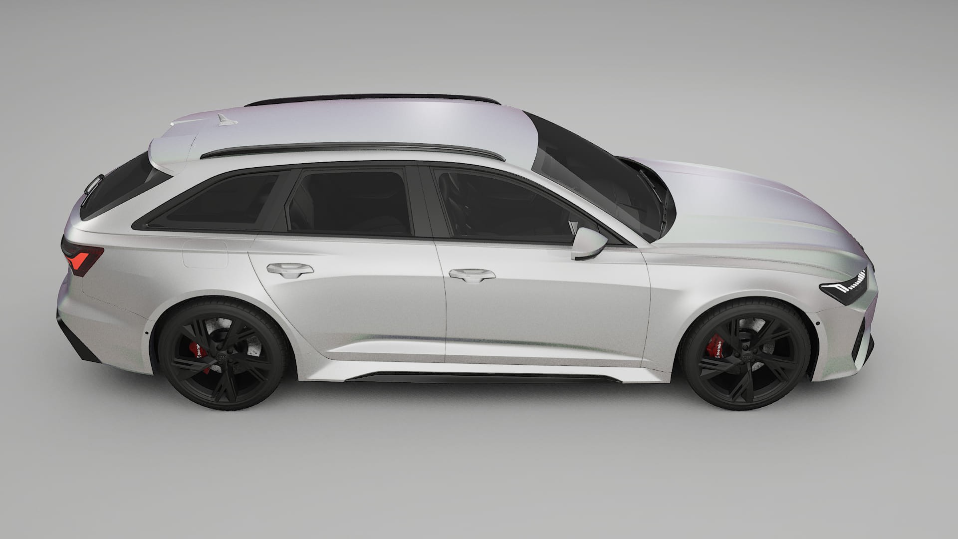 Audi RS6 Avant C8 facelift LCI TPU Paint Protection Film | NEBULA Color Change PPF Full Pre-Cut Kit
