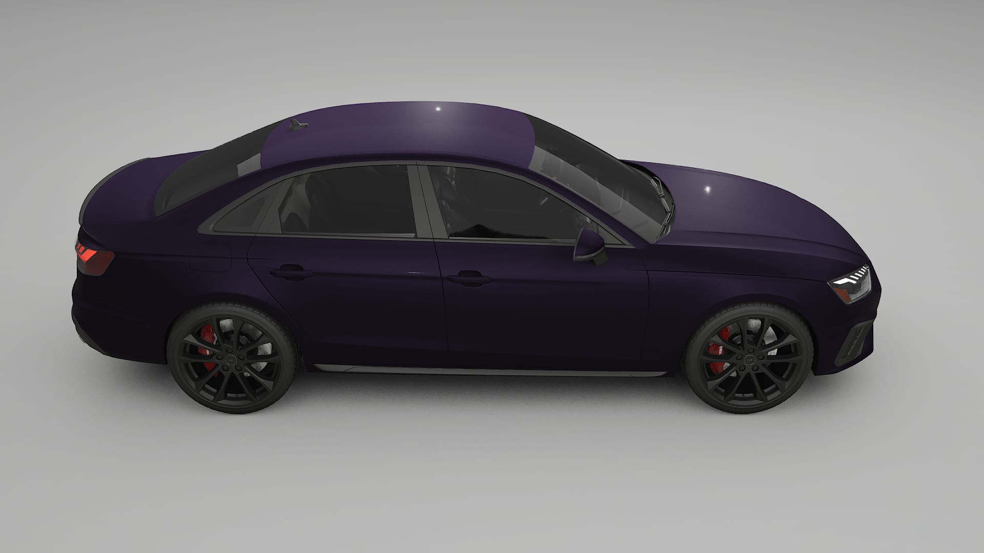 Audi S4 Sedan B9 facelift LCI TPU Paint Protection Film | VIOLET Color Change PPF Full Pre-Cut Kit