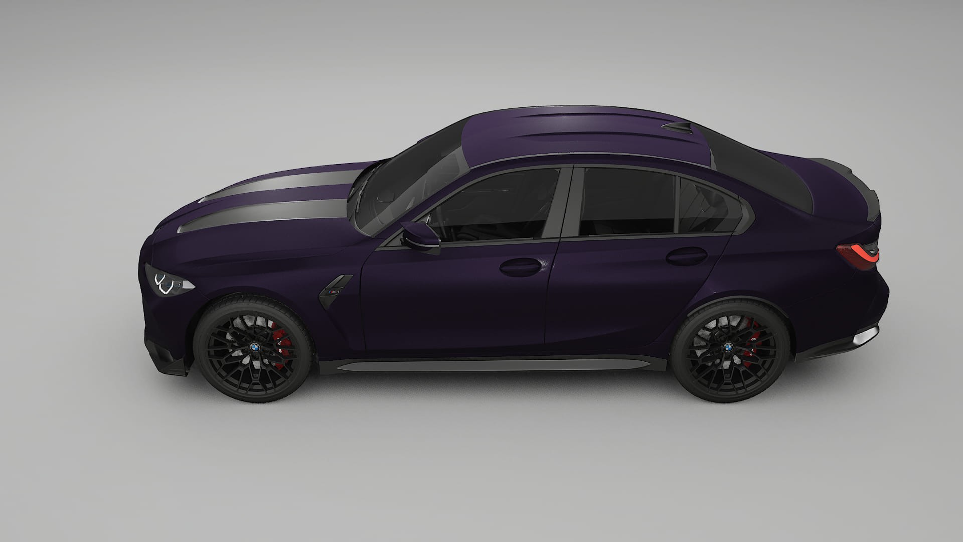 BMW M3 G80 Competition CS TPU Paint Protection Film | VIOLET Color Change PPF Full Pre-Cut Kit