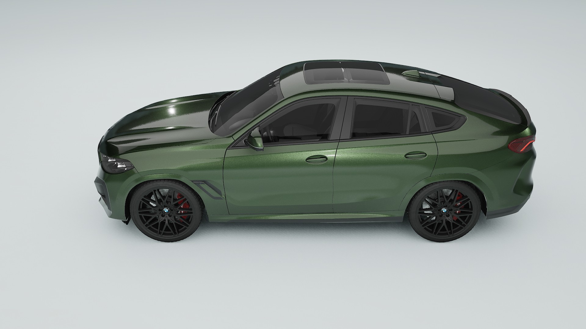 BMW X6 F96 Competition TPU Paint Protection Film | LAGOON Color Change PPF Full Pre-Cut Kit