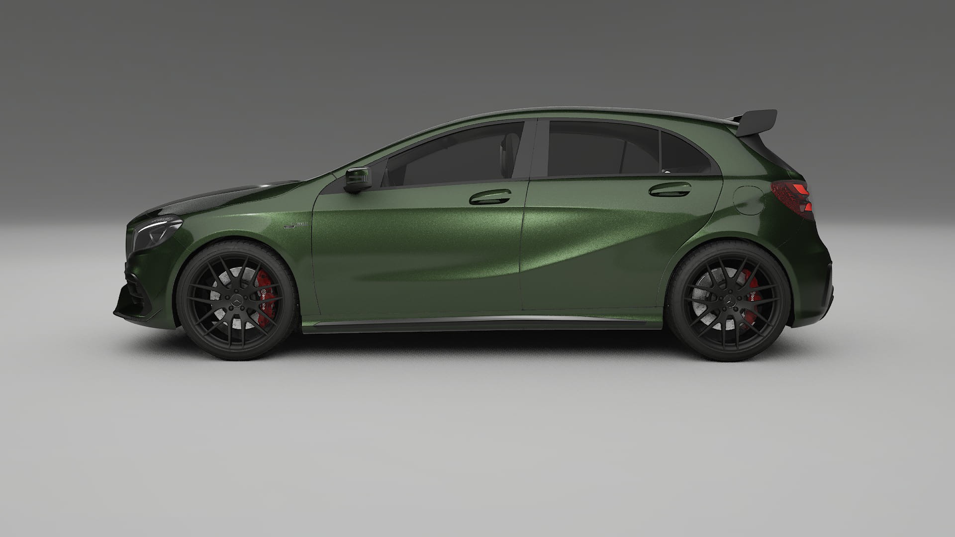 Mercedes A45 AMG W176 TPU Paint Protection Film | LAGOON Color Change PPF Full Pre-Cut Kit