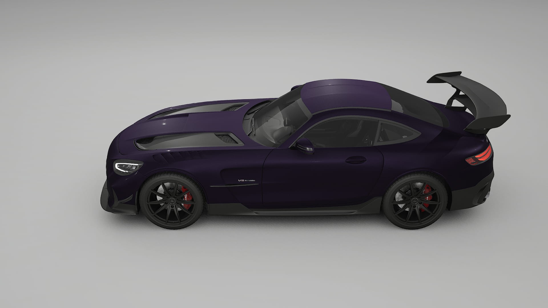 Mercedes AMG GT Black Series C192 Coupe TPU Paint Protection Film | VIOLET Color Change PPF Full Pre-Cut Kit
