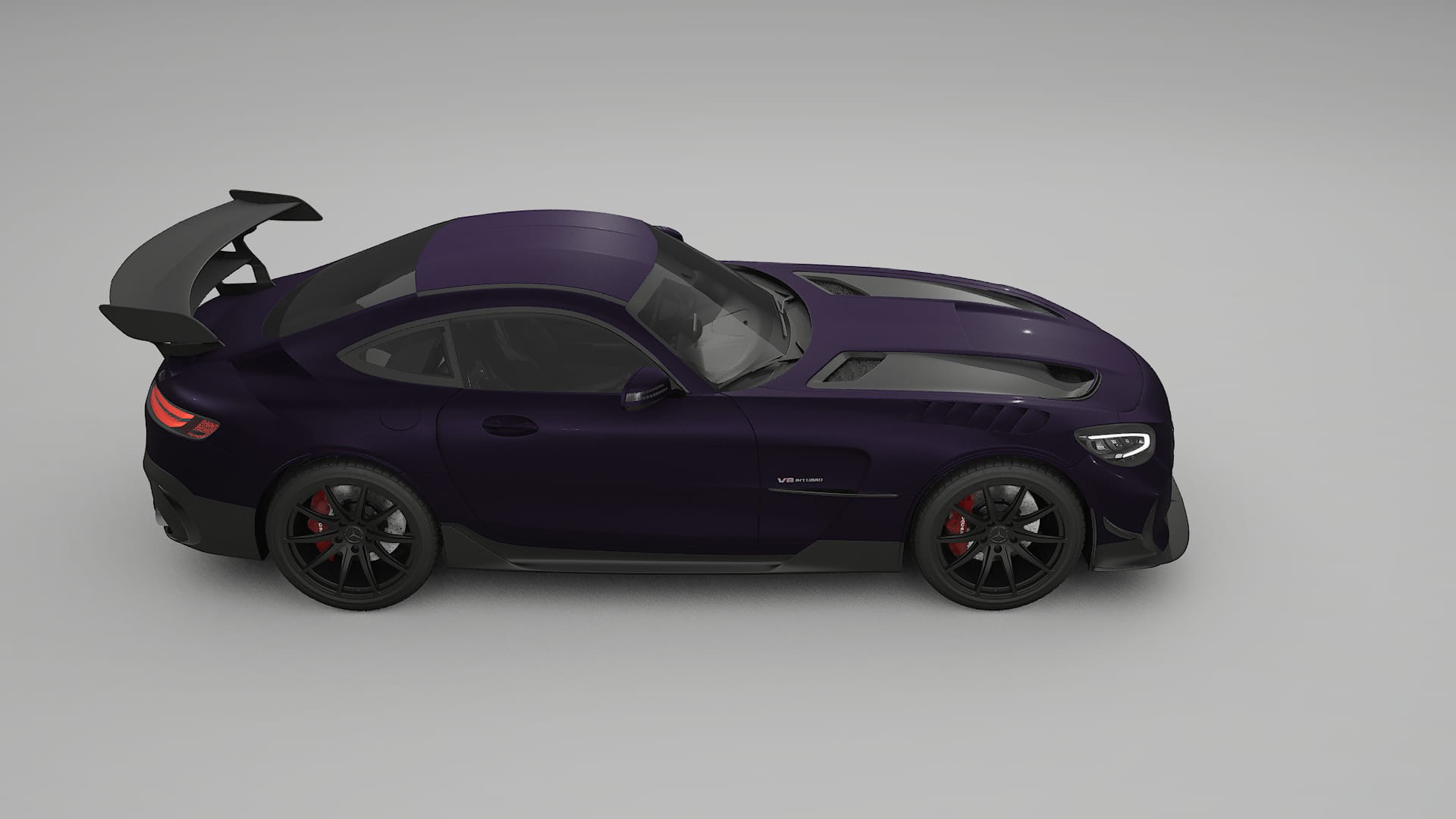 Mercedes AMG GT Black Series C192 Coupe TPU Paint Protection Film | VIOLET Color Change PPF Full Pre-Cut Kit