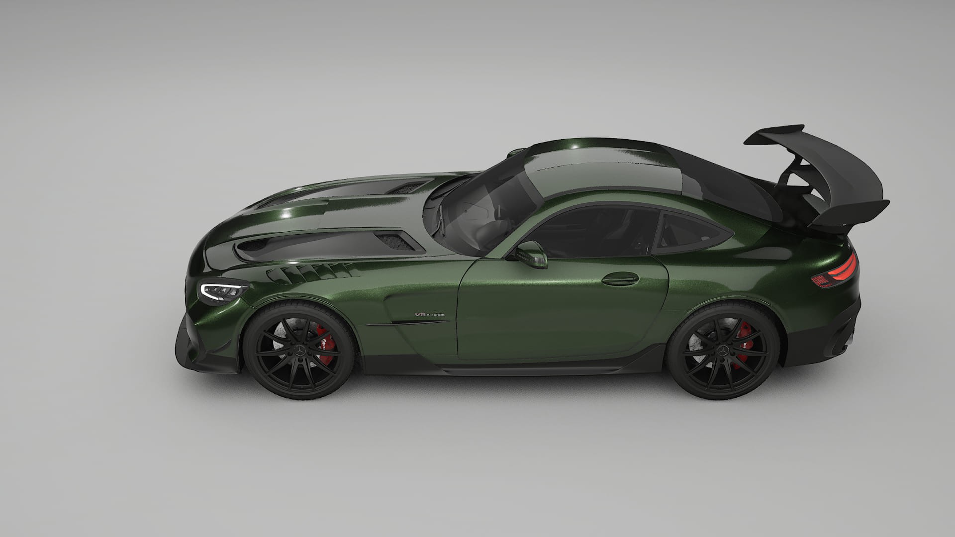 Mercedes AMG GT Black Series C192 Coupe TPU Paint Protection Film | LAGOON Color Change PPF Full Pre-Cut Kit