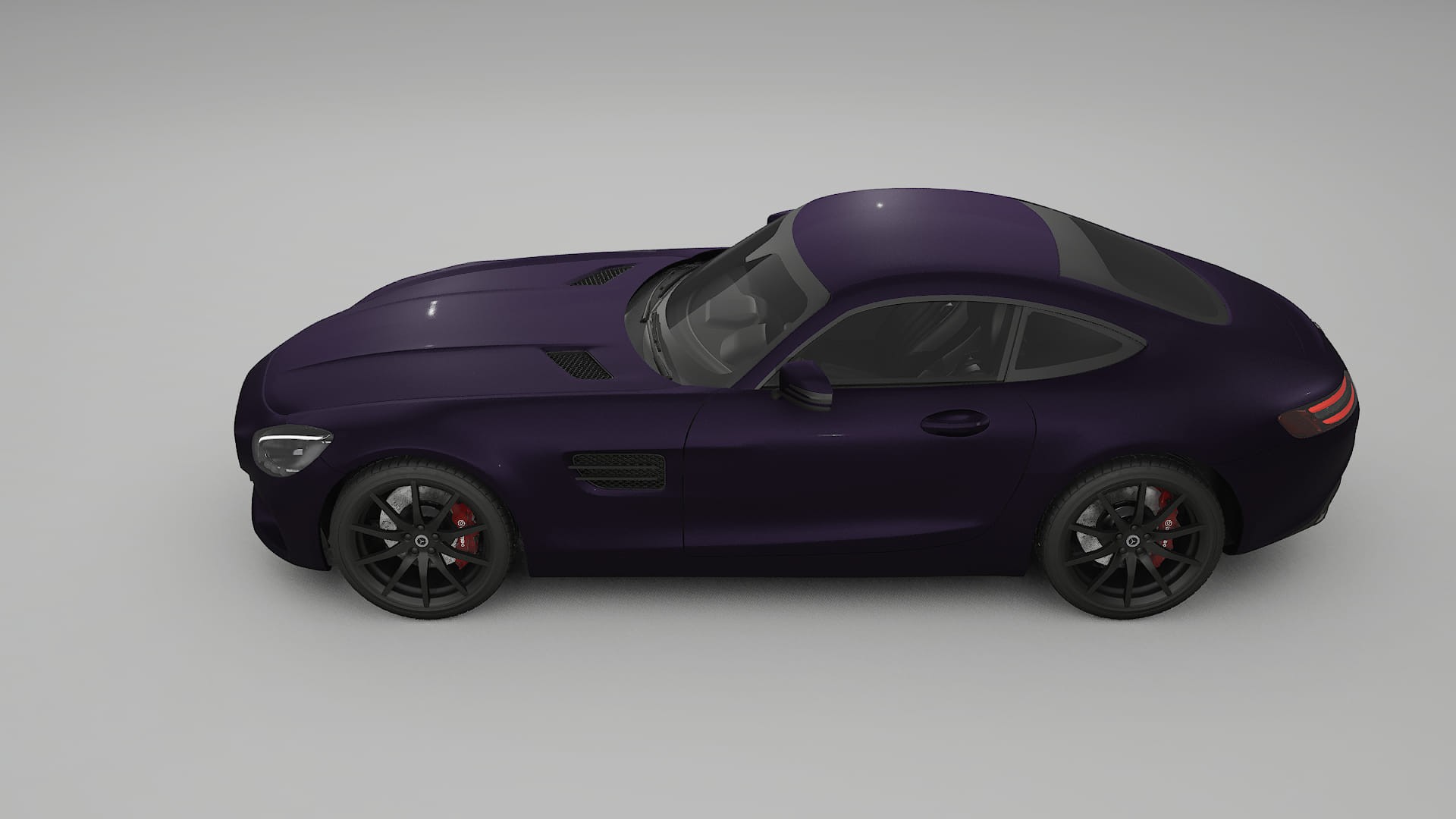 Mercedes AMG GT C190 Coupe TPU Paint Protection Film | VIOLET Color Change PPF Full Pre-Cut Kit