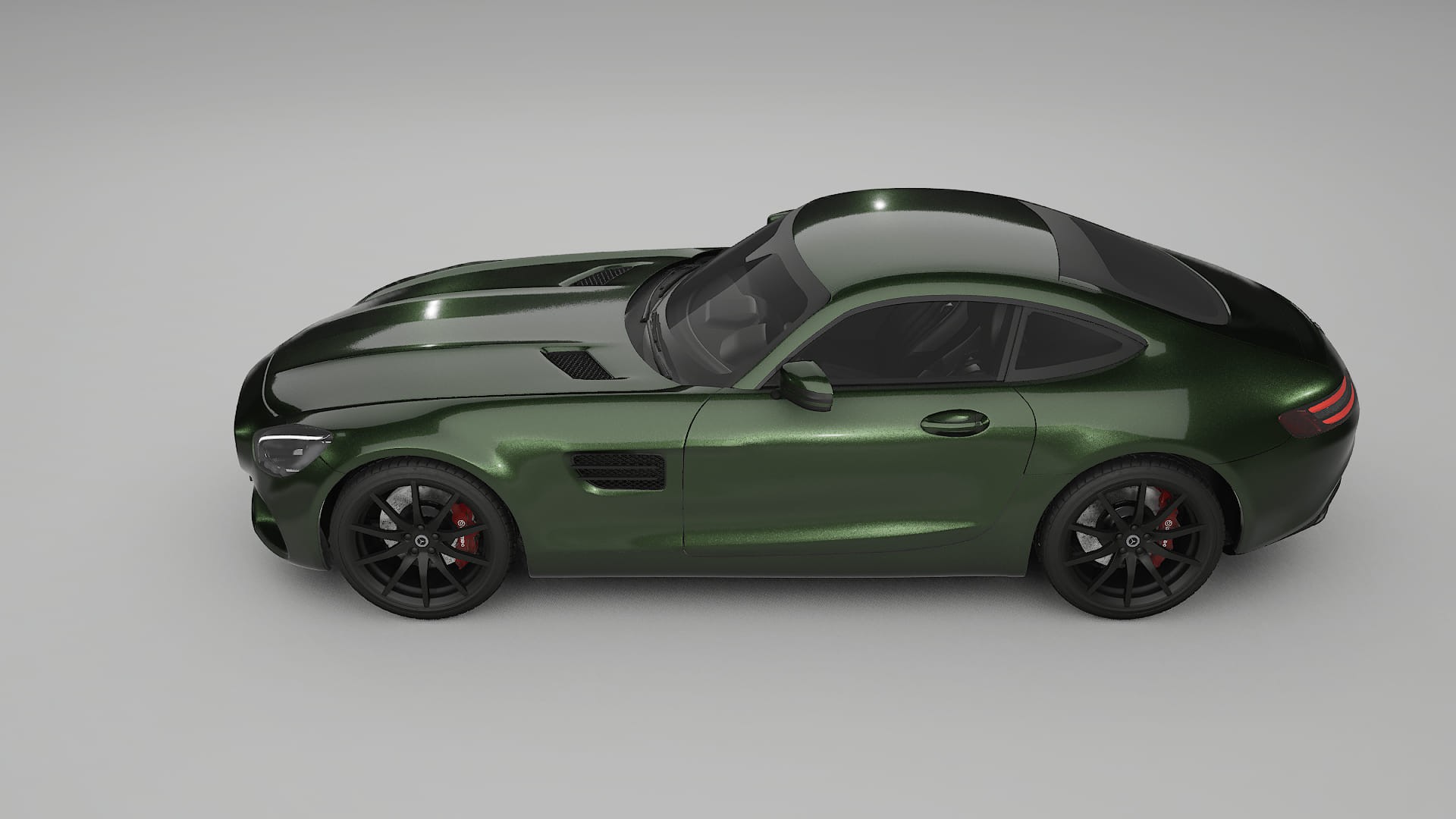 Mercedes AMG GT C190 Coupe TPU Paint Protection Film | LAGOON Color Change PPF Full Pre-Cut Kit