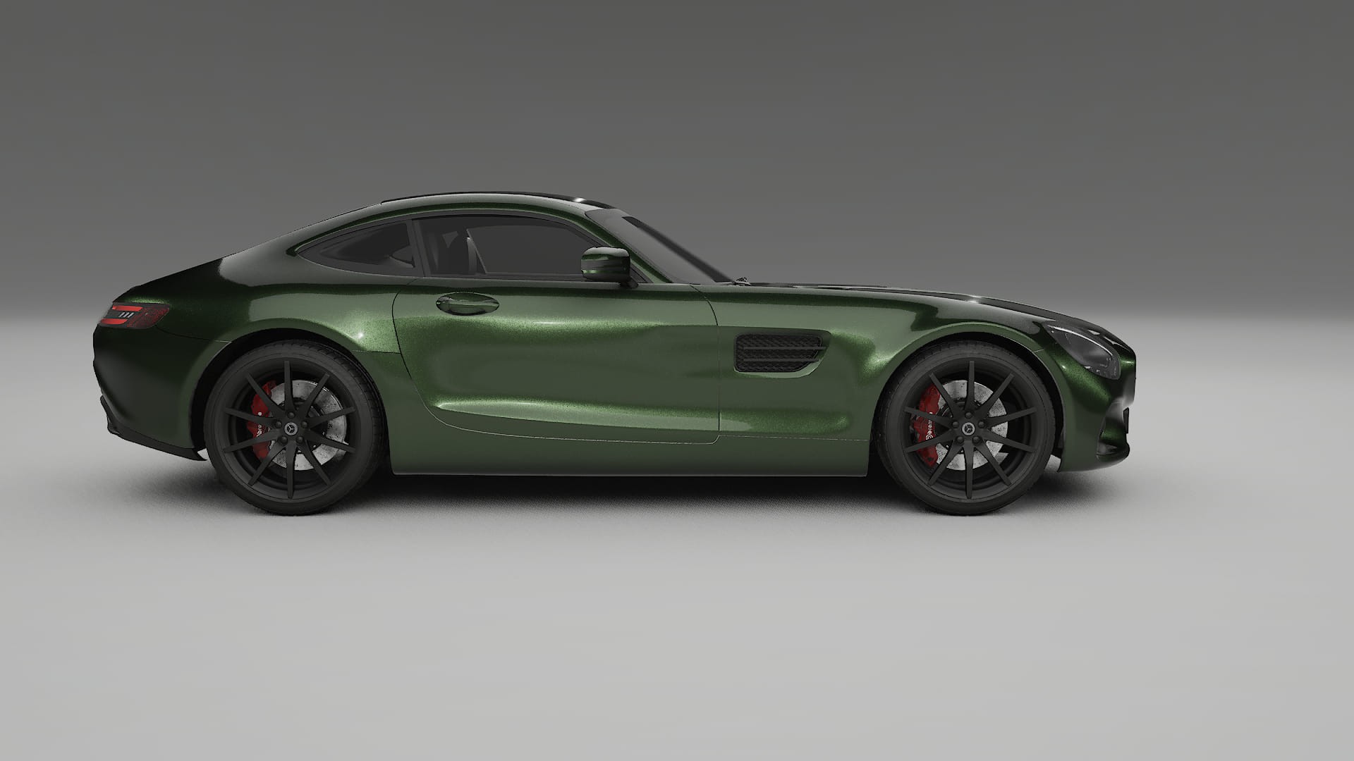Mercedes AMG GT C190 Coupe TPU Paint Protection Film | LAGOON Color Change PPF Full Pre-Cut Kit