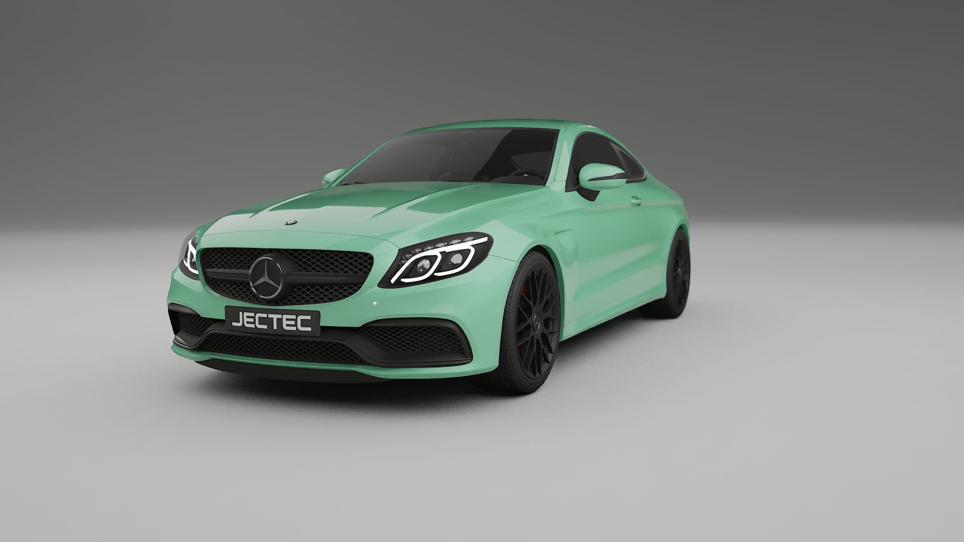 Mercedes C63 AMG W205 Coupe TPU Paint Protection Film | DUSTY Color Change PPF Full Pre-Cut Kit