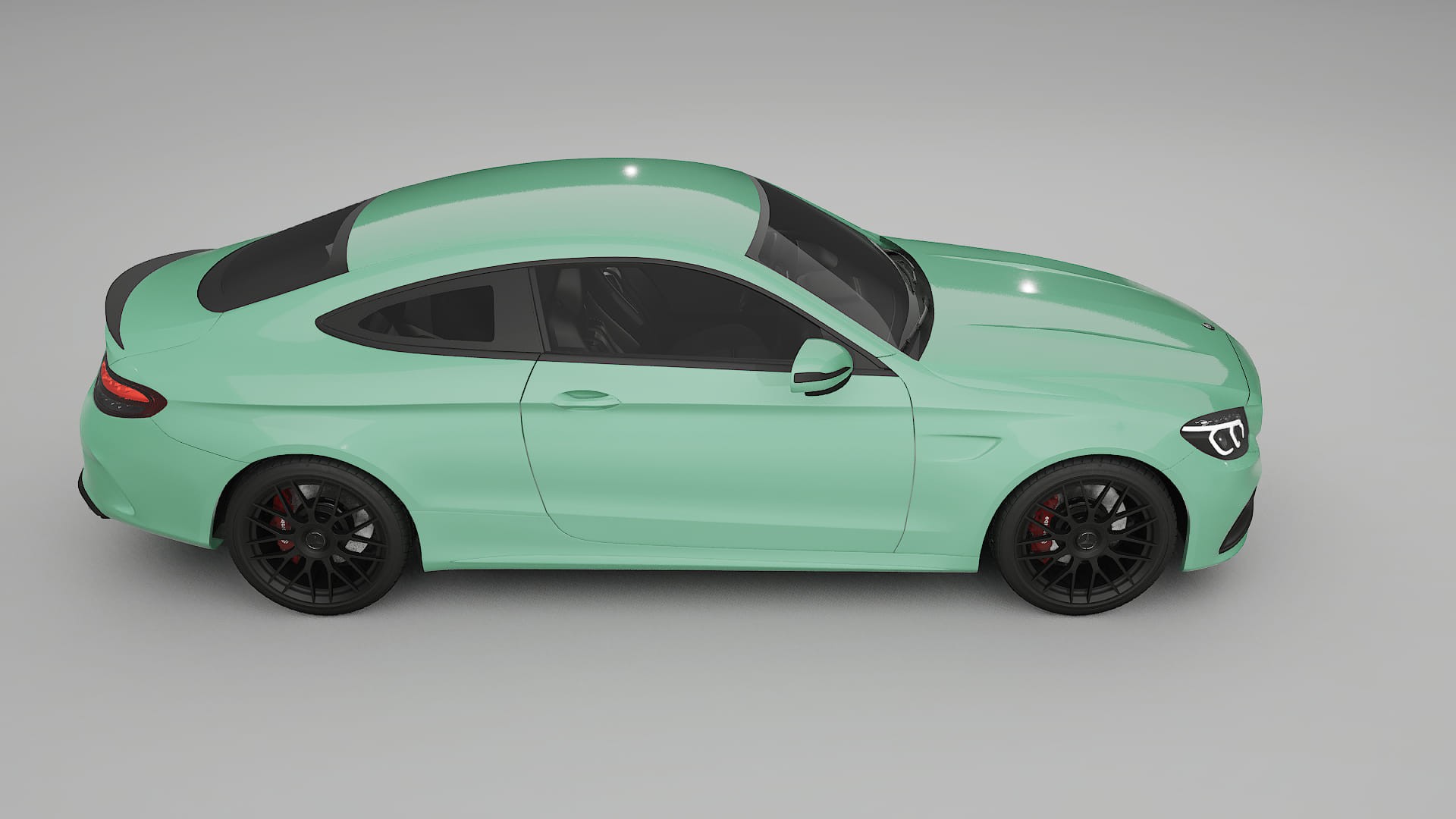 Mercedes C63 AMG W205 Coupe TPU Paint Protection Film | DUSTY Color Change PPF Full Pre-Cut Kit