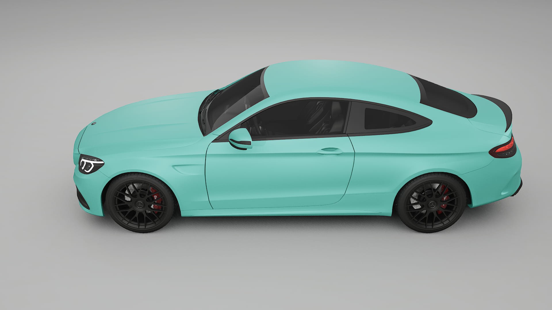 Mercedes C63 AMG W205 Coupe TPU Paint Protection Film | FROST Color Change PPF Full Pre-Cut Kit