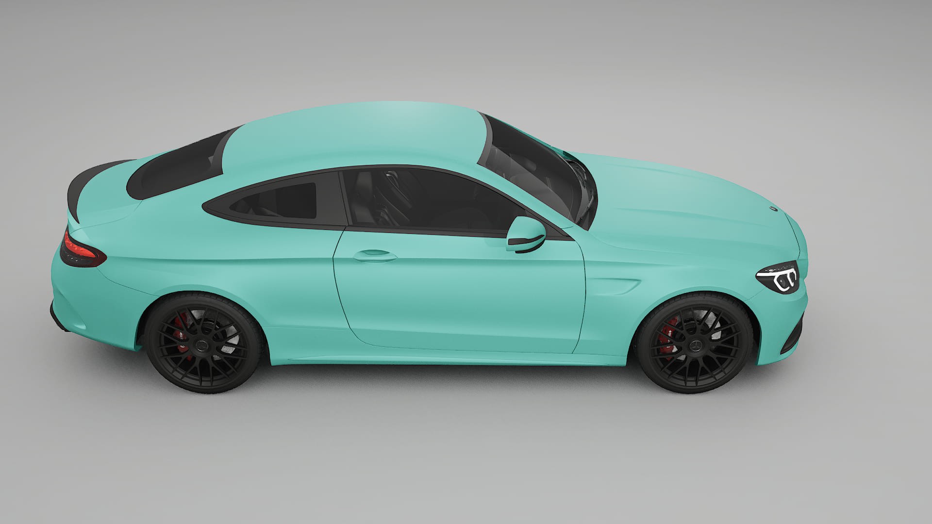 Mercedes C63 AMG W205 Coupe TPU Paint Protection Film | FROST Color Change PPF Full Pre-Cut Kit