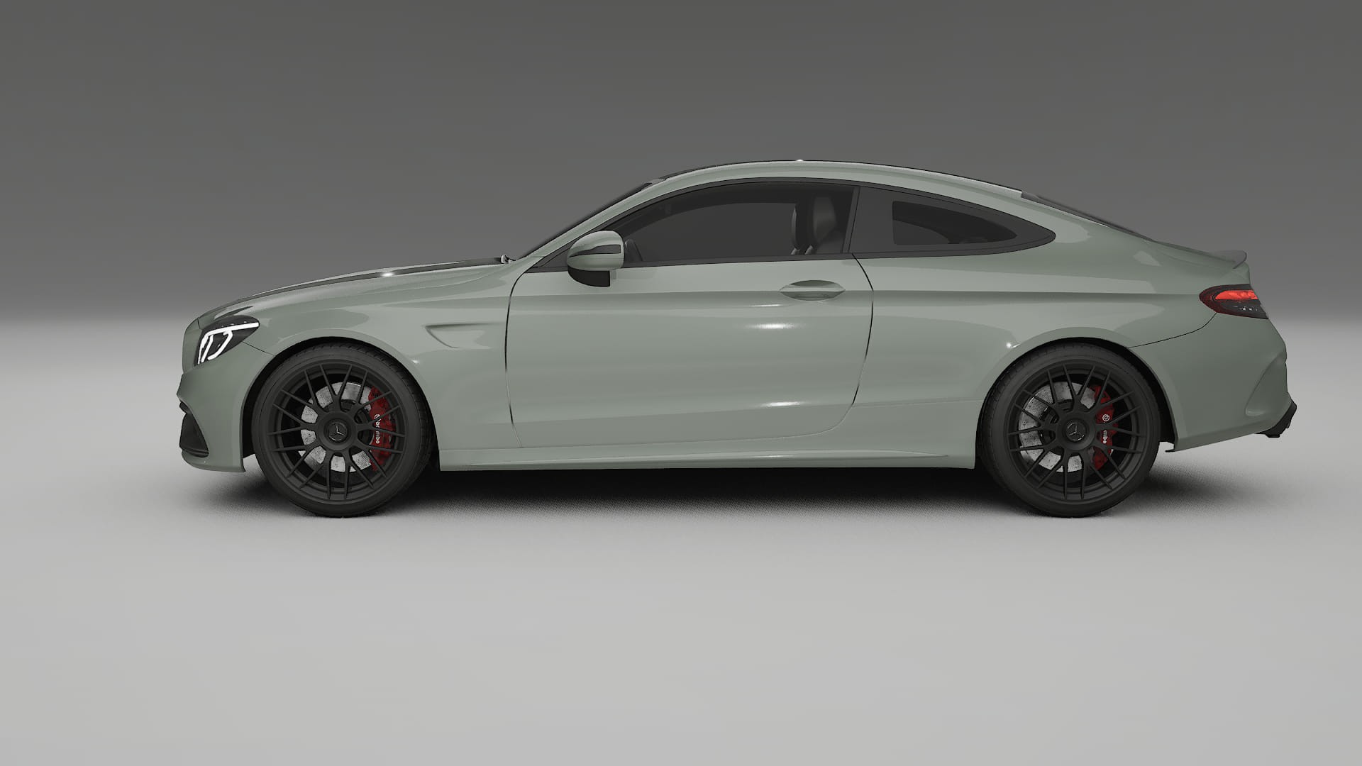 Mercedes C63 AMG W205 Coupe TPU Paint Protection Film | SLATE Color Change PPF Full Pre-Cut Kit