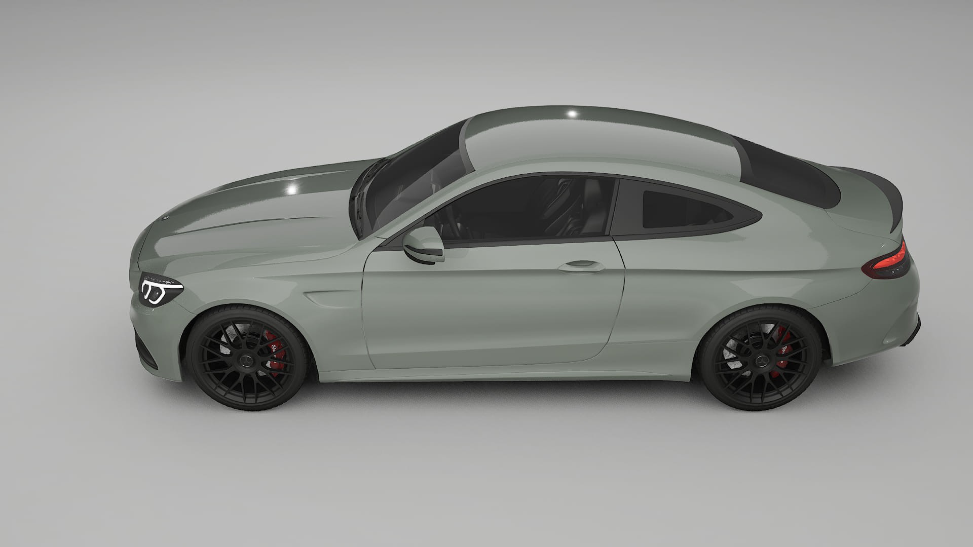 Mercedes C63 AMG W205 Coupe TPU Paint Protection Film | SLATE Color Change PPF Full Pre-Cut Kit