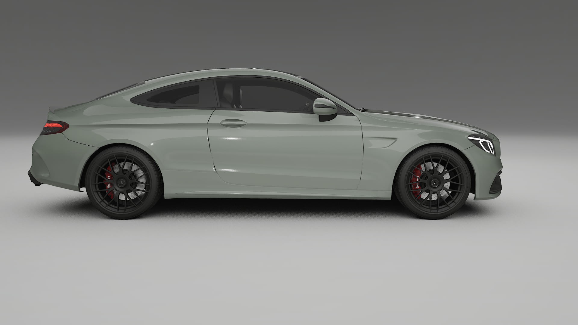 Mercedes C63 AMG W205 Coupe TPU Paint Protection Film | SLATE Color Change PPF Full Pre-Cut Kit